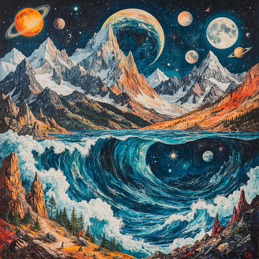 Конкурс художественных студенческих работ ГеоКосмоАрт Параллельные миры: ГОРЫ, МОРЕ и КОСМОС