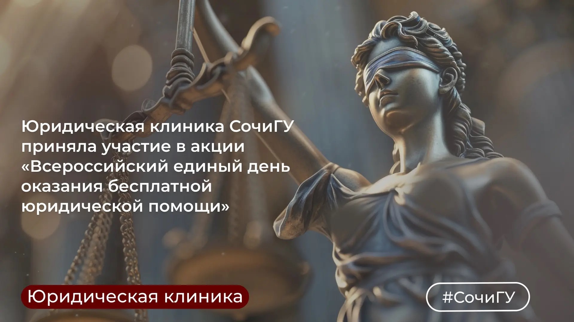 Сочинский государственный университет принял участие в оказании бесплатной юридической помощи 